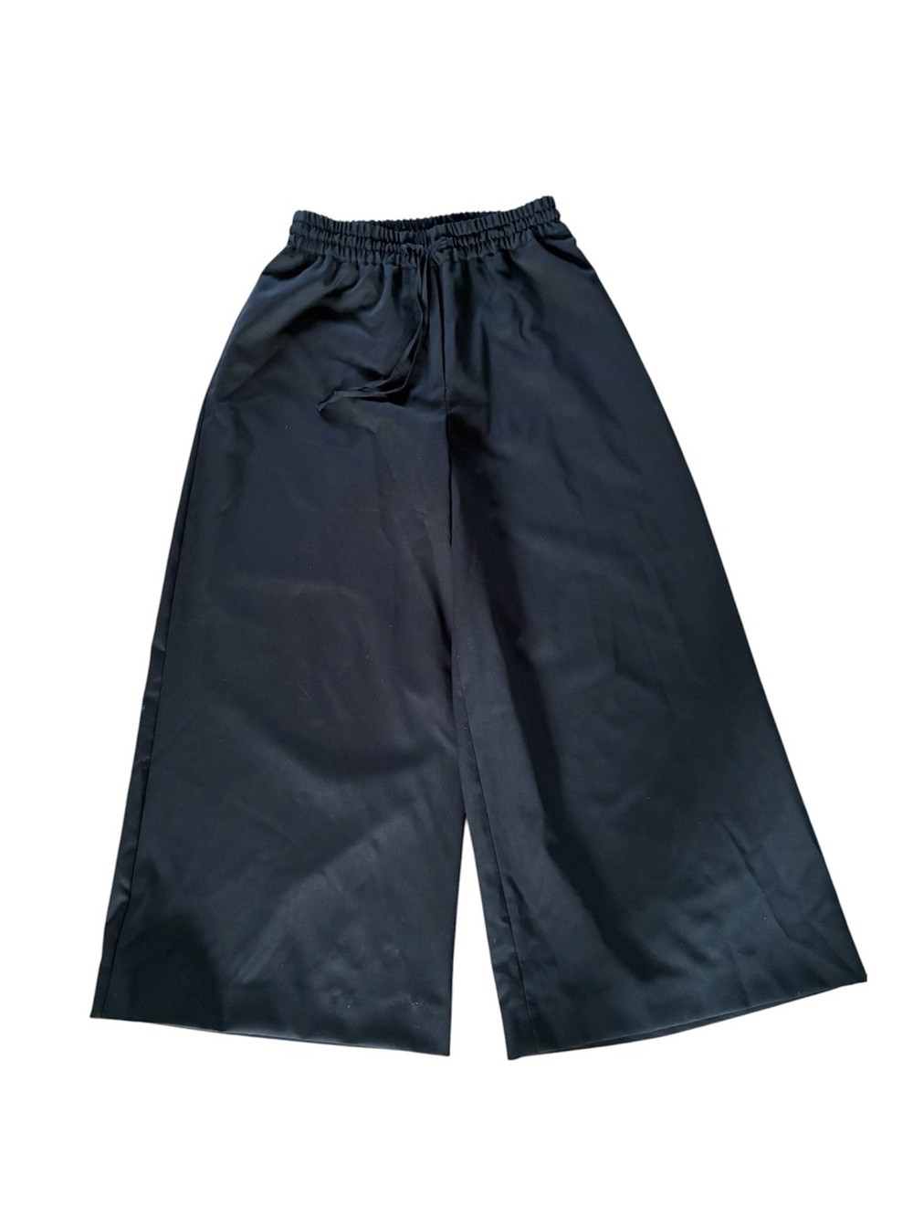Weekend Max Mara Relaxed Drawstring Wide-Leg Trousers – Black (S IT 38 / US 4)